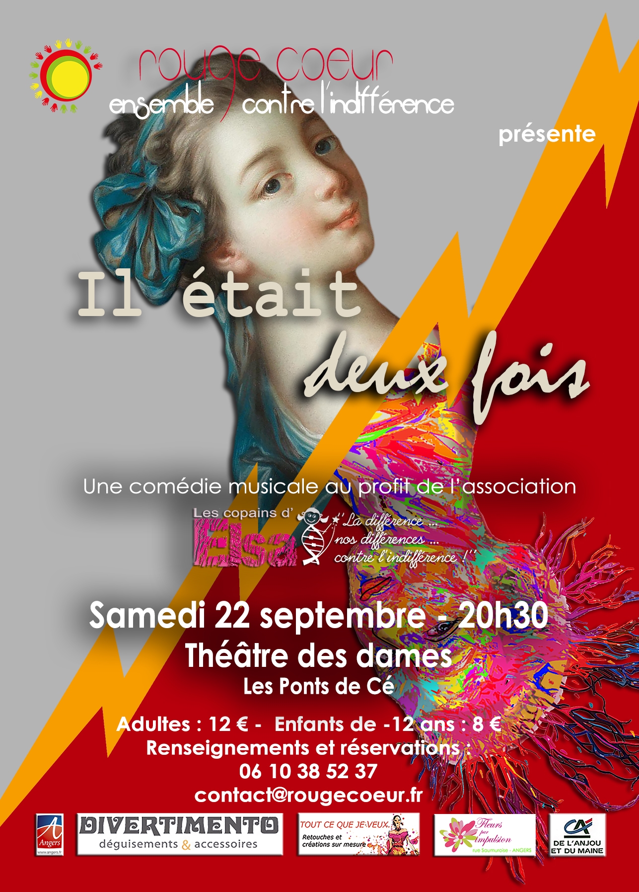 Il était deux fois Affiche A6 Ville des Ponts de Cé