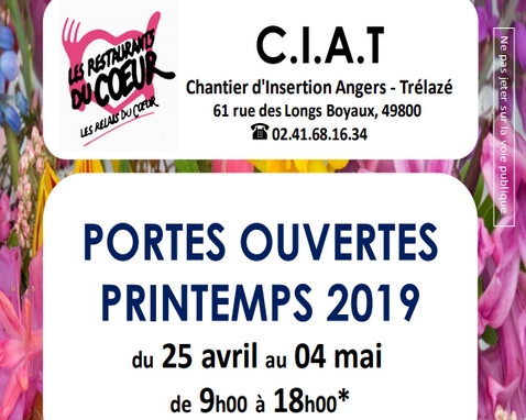 Portes ouvertes printemps - CIAT Restos du coeur