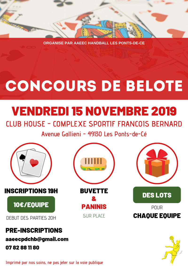 CONCOURS DE BELOTE - AAEEC Handball