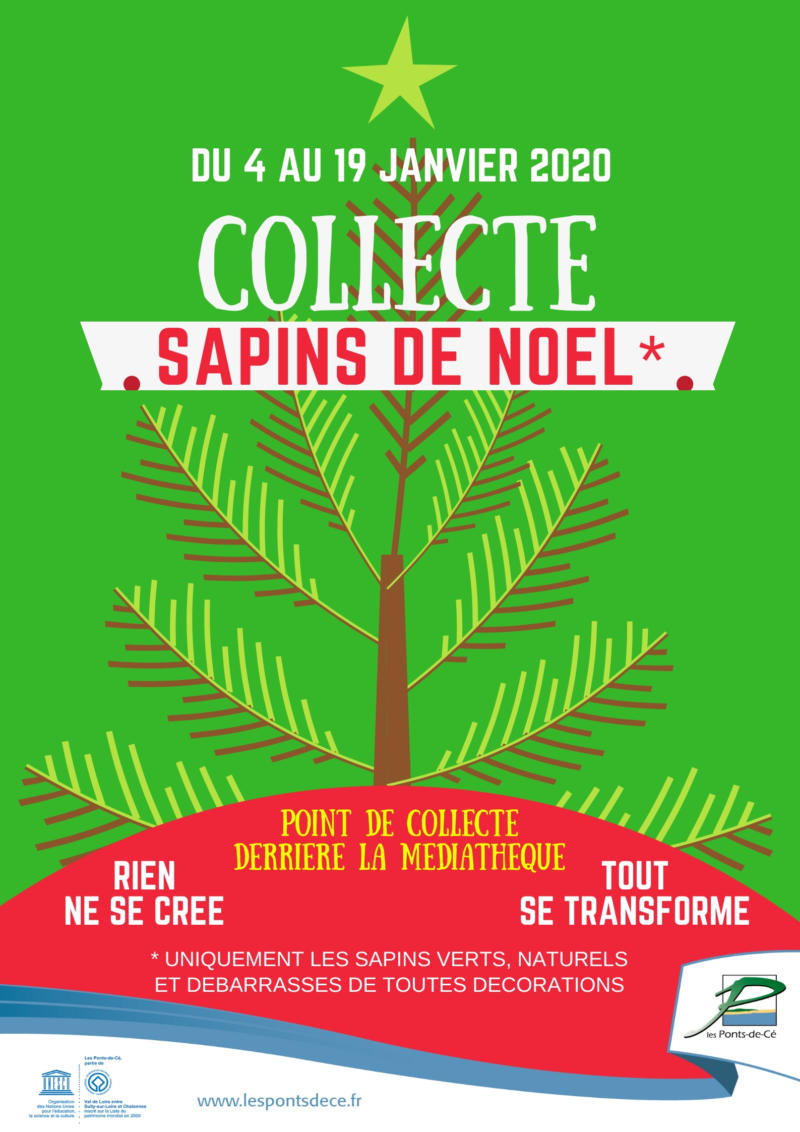 Collecte des sapins de Noël