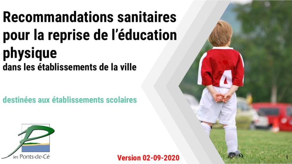 thumbnail of Recommandations sanitaires pour la reprise de lÚducation physique