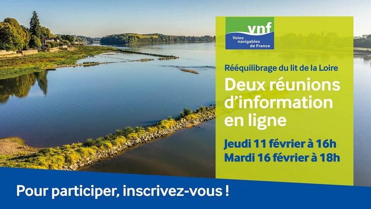 Réunions d'information publique : rééquilibrage du lit de la Loire entre les Ponts-de-Cé et Nantes