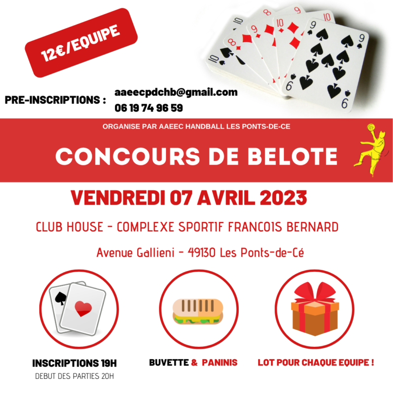 Concours de Belote - AAEEC Handball