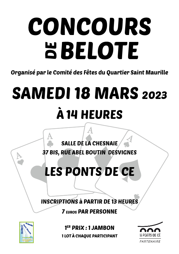 CONCOURS de BELOTE - Comité Saint-Maurille