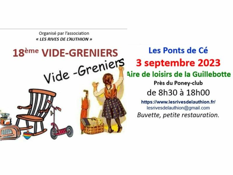 VIDE-GRENIERS de l'Association "Les Rives de l'Authion"