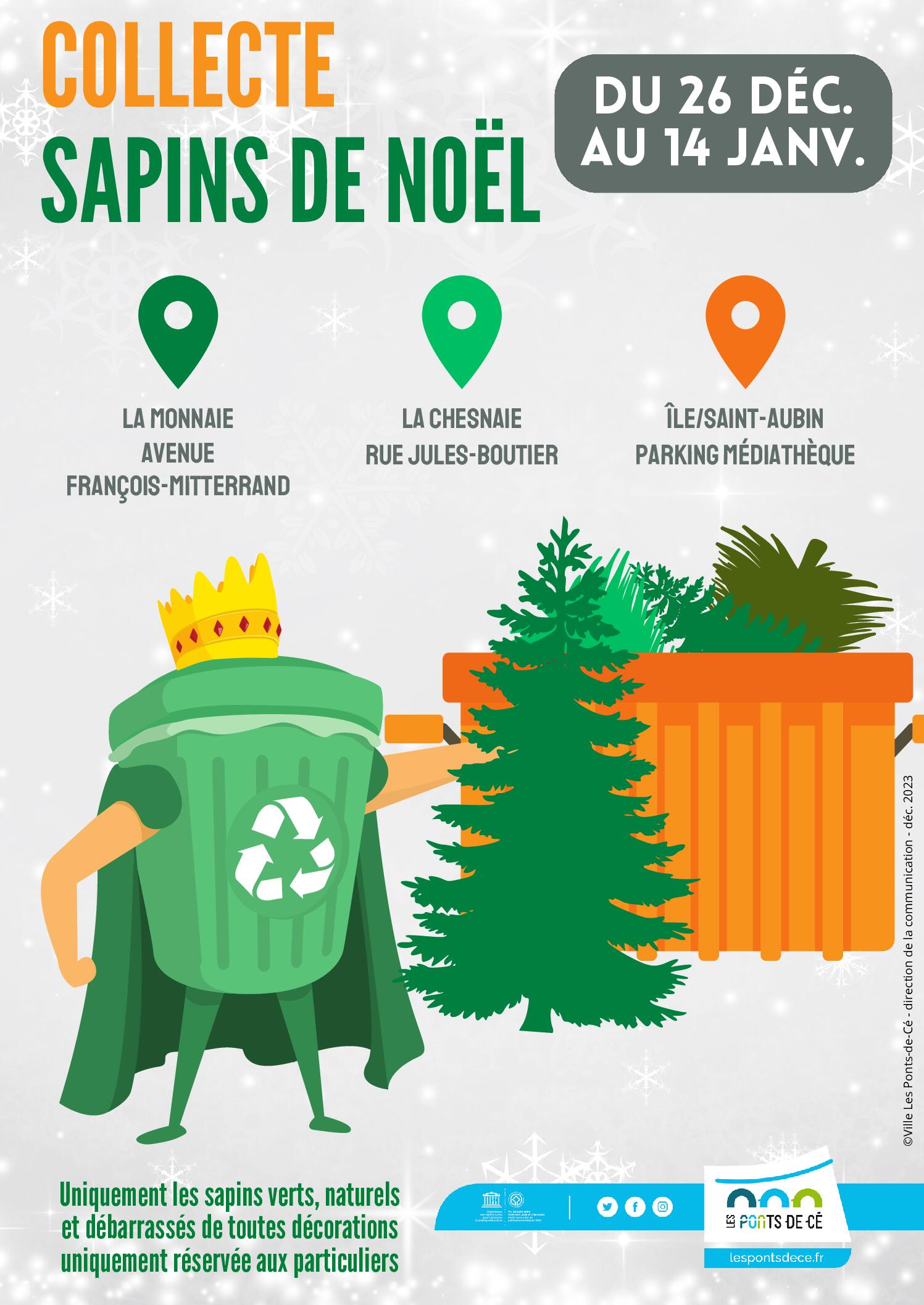 Collecte Sapins de Noël - 2024