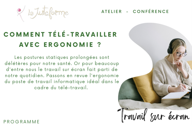 Conférence Télétravail et Ergonomie