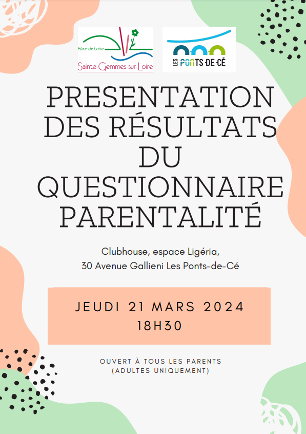 Présentation des résultats du questionnaire parentalité