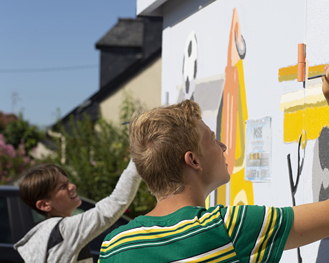Ateliers Jeunes : Réalisation d'une fresque
