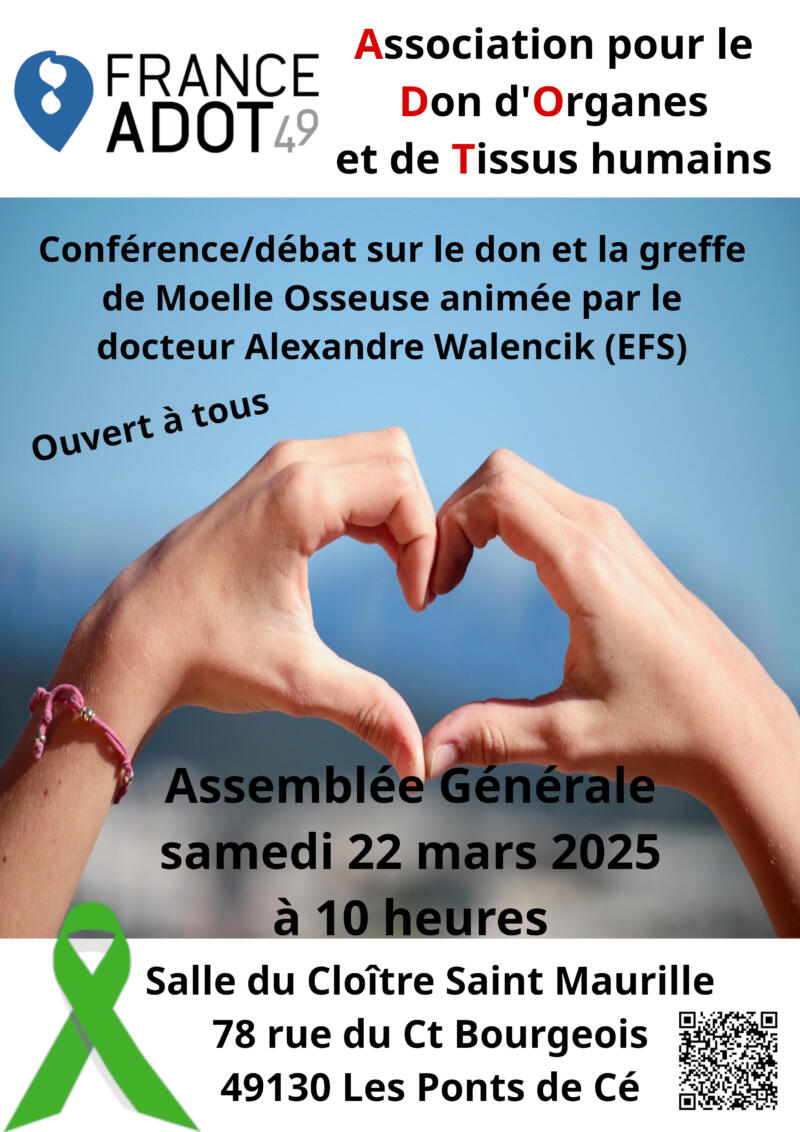 Assemblée générale et conférence sur don de Moelle Osseuse
