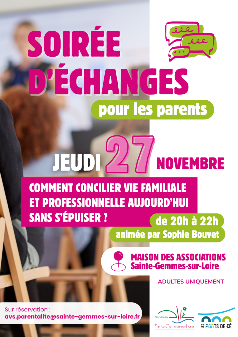 Soirée d'échange - Les rendez-vous des familles