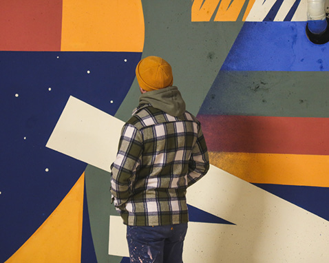 Atelier fresque pour le festival les Traver’Cé Musicales