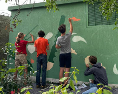 Atelier jeunes : Réalisation d'une fresque