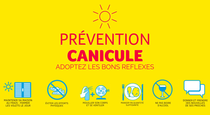 Le département est classé en vigilance orange canicule