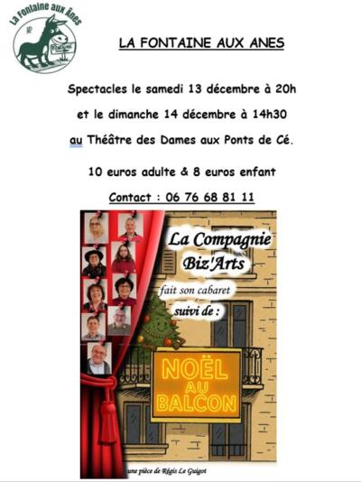 Théâtre Cabaret au profit de La Fontaine aux Anes