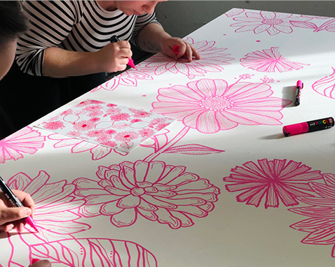 ATELIERS GRAPHIQUES avec l’artiste Nina Faustine