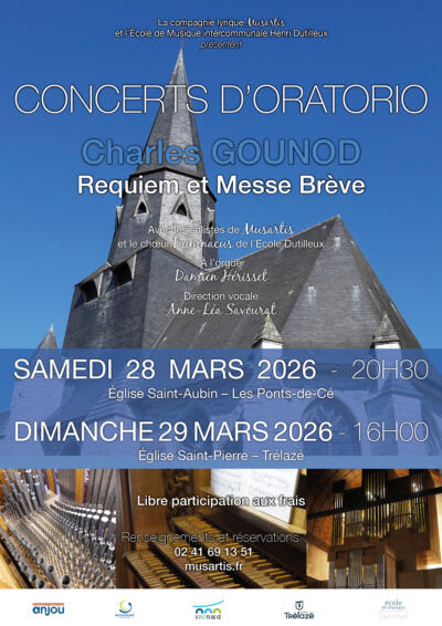 Concert d'Oratorio: Messe brève et Requiem de Charles Gounod