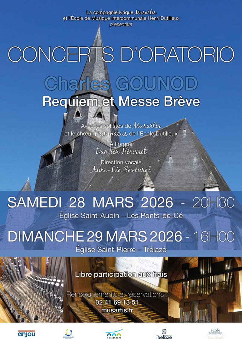 Concert d'Oratorio: Messe brève et Requiem de Charles Gounod