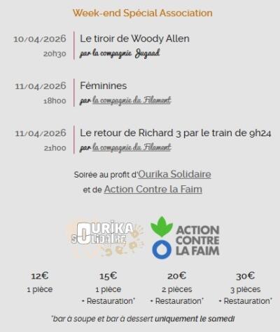 Théâtre solidaire spécial Associations Cie Jugaad et Cie du Filament