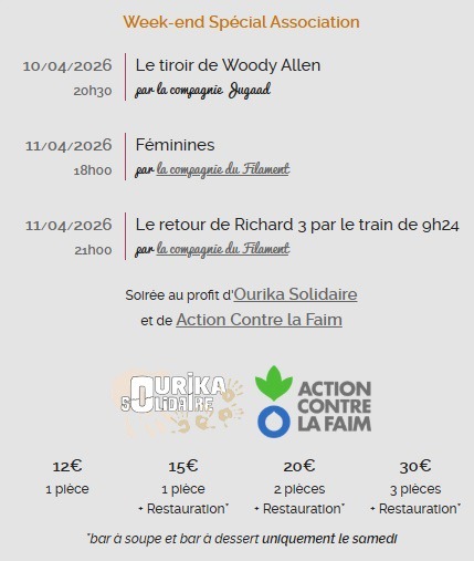 Théâtre solidaire spécial Associations Cie Jugaad et Cie du Filament