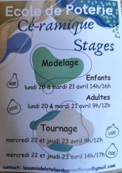 STAGES Cé-ramique École de poterie
