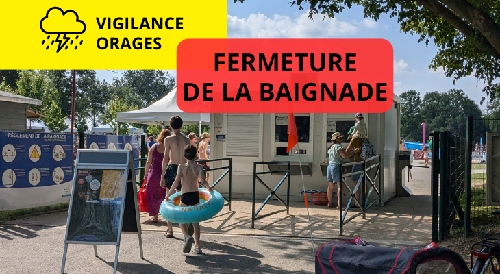 Fermeture baignade - Vigilance orages