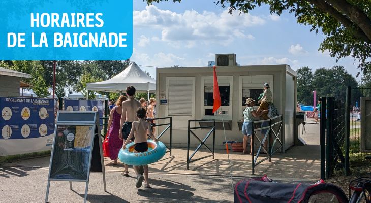 Mardi 11 août - Horaires de la baignade