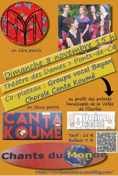 Concert solidaire - Groupe vocal Bayan et Chorale Canta Koumé