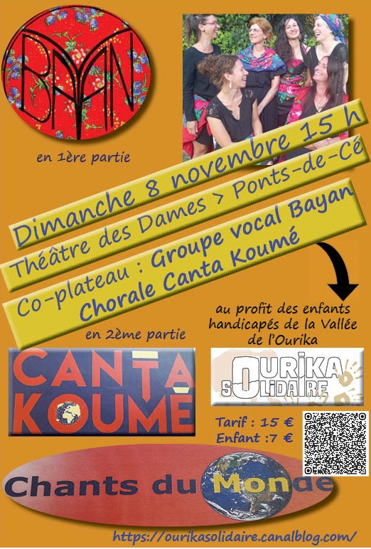 Concert solidaire - Groupe vocal Bayan et Chorale Canta Koumé
